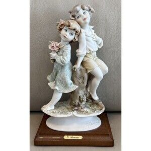 G Armani Vintage Boy and Girl In Love Figurine Florence Italy Retired Signed
